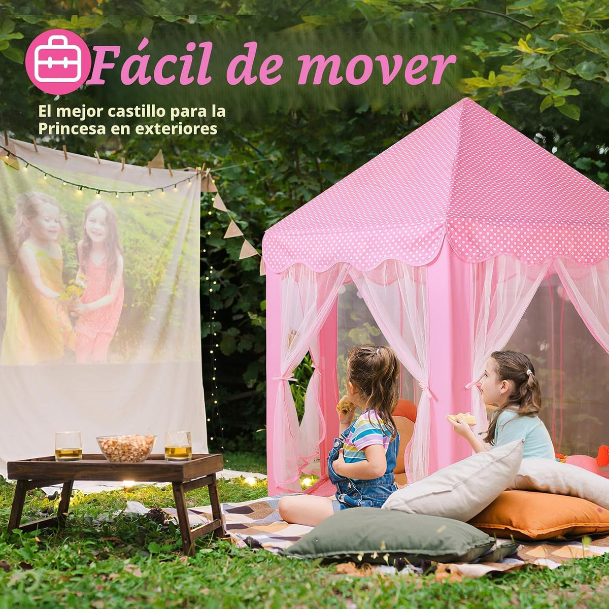 Monobeach - Tienda de campaña estilo castillo de princesa para niña...