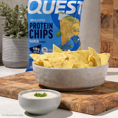 Quest Nutrition Ranch - Chips de proteína estilo tortilla, 12 unida...