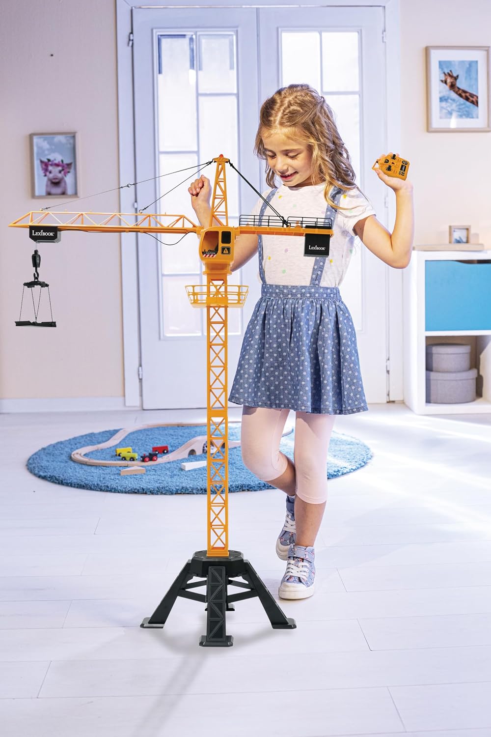 LEXiBOOK, Crosslander RC Crane, RCP35 | Torre de 4.20 ft, eleva has...