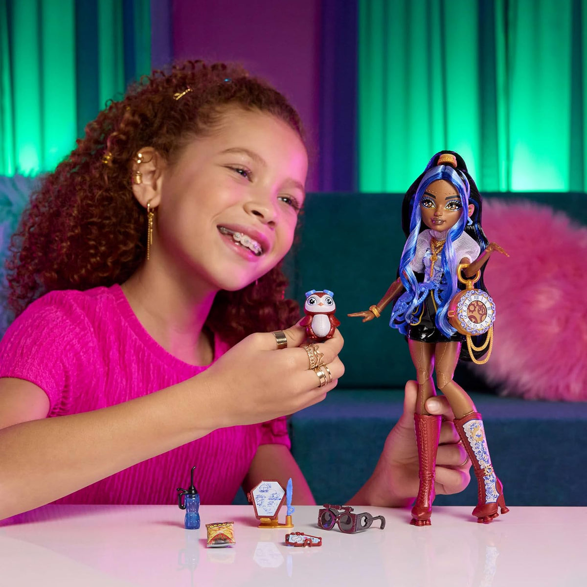 Monster High Robecca Steam Doll | Robot en blusa azul y pantalones...