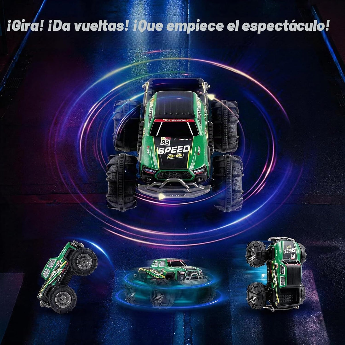 Calefwe Coche de control remoto, Camión de control remoto, 2.4Ghz T...