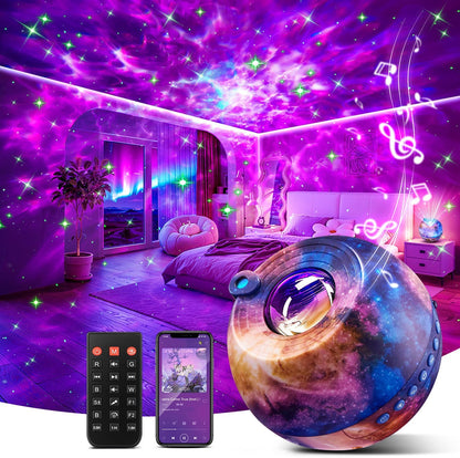 Proyector de luz nocturna Galaxy, proyector de estrellas de 15 colo...