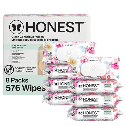The Honest Company - Toallitas limpiadoras para bebé con 99% de agu...