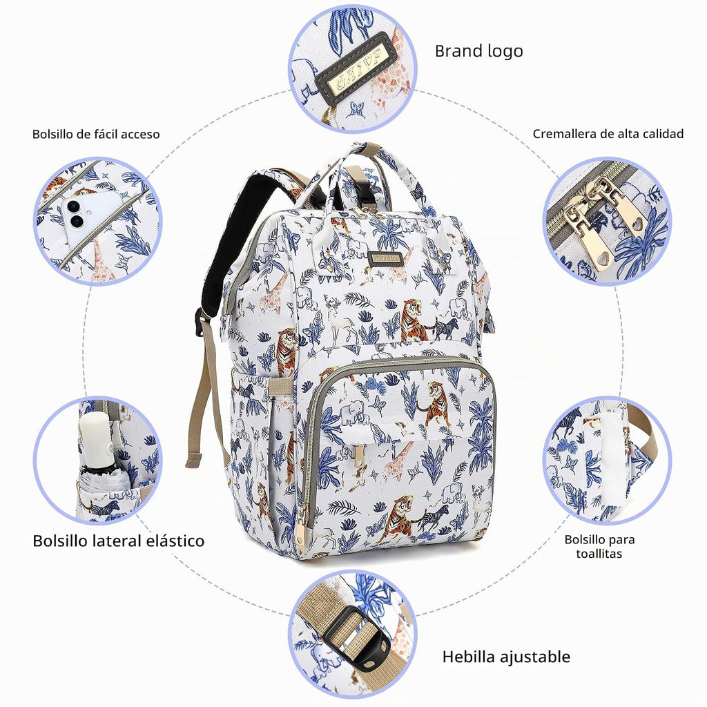 Mochila para pañales, bolsas de pañales para bebés, niñas y niños,...
