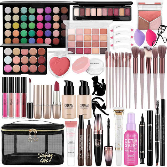 Kit de maquillaje para mujeres: paleta de sombra de ojos de base |...