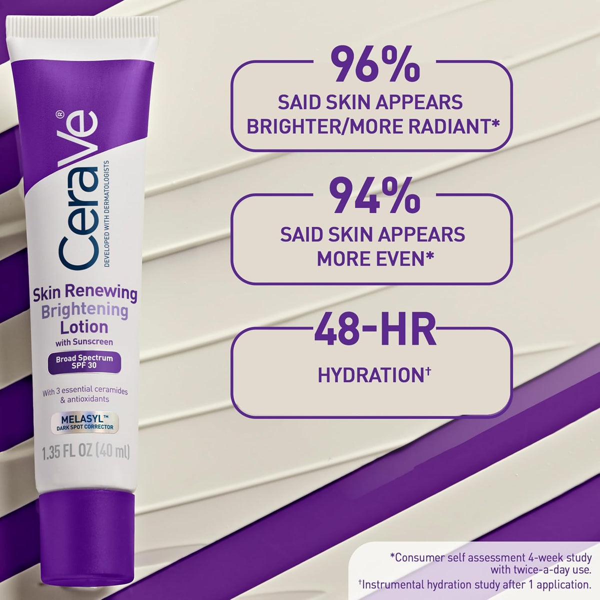 CeraVe Loción Facial Iluminadora con SPF 30, Niacinamida y Ceramida...