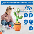 TWORIVER - Juguetes recargables de cactus que hablan bailarín para...