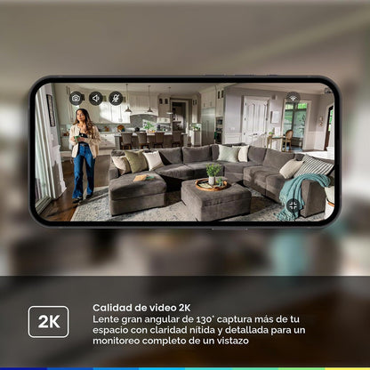 myQ - Cámara de seguridad enchufable para interiores Gen 2 \u2013 C...