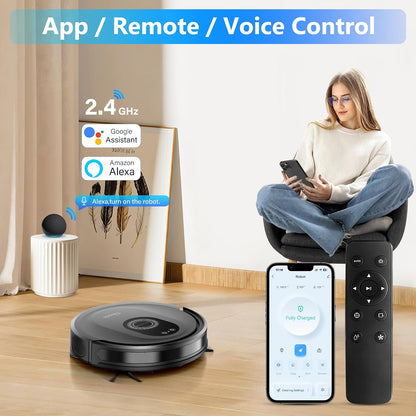 Tikom Robot aspirador y trapeador combinado, aspiradora robótica de...
