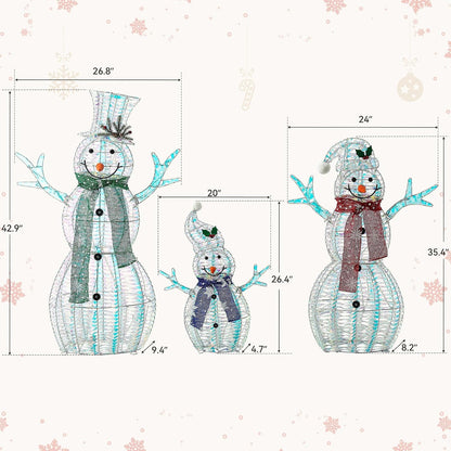 Ultym Decoraciones familiares grandes de muñeco de nieve navideño c...