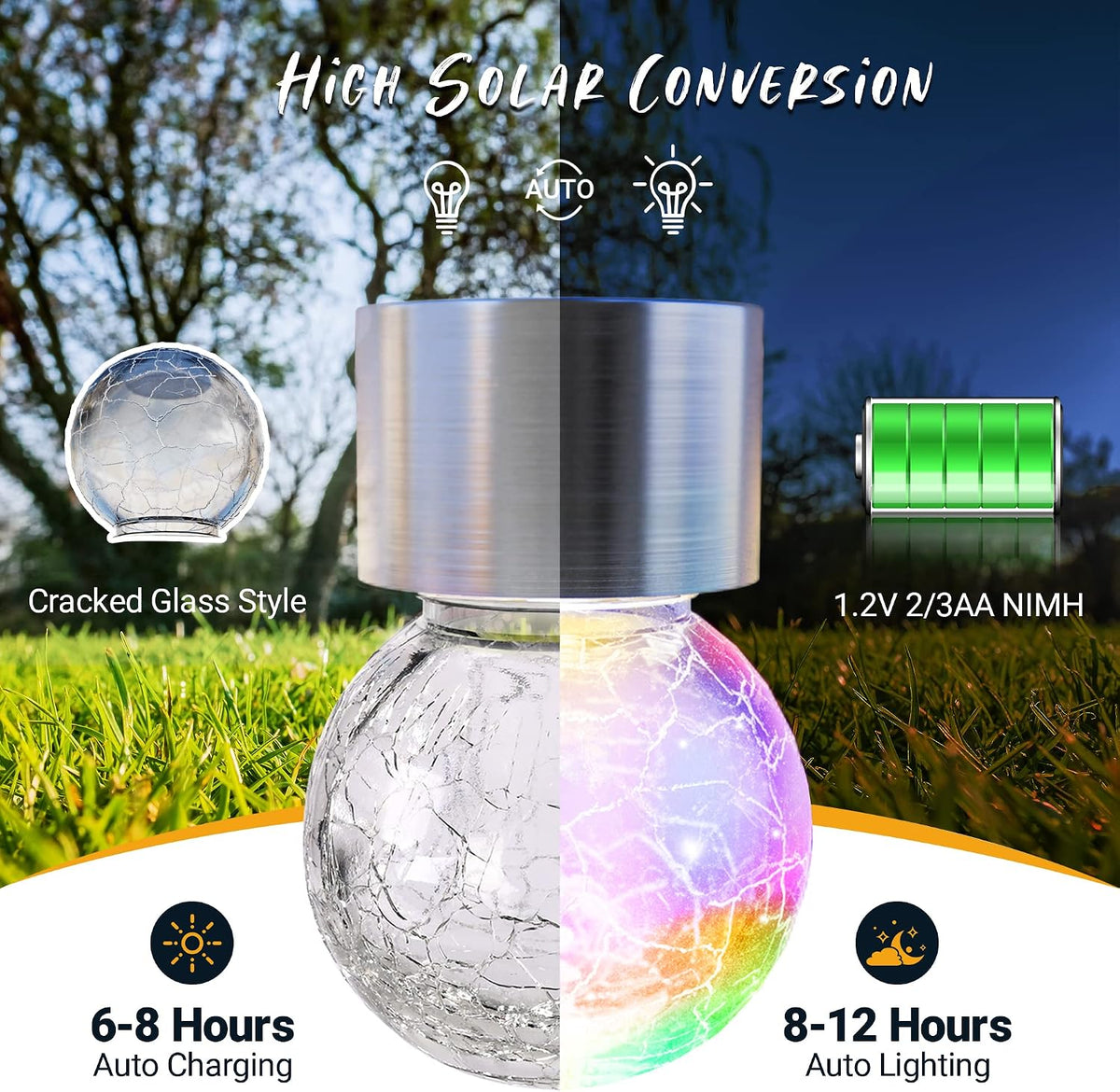 GIGALUMI Luces colgantes solares fuera de la luz solar de la decora...