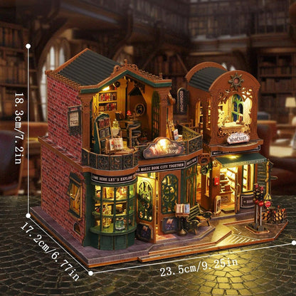 fifijoy Kit de casa de muñecas en miniatura, kits de casa pequeña,...
