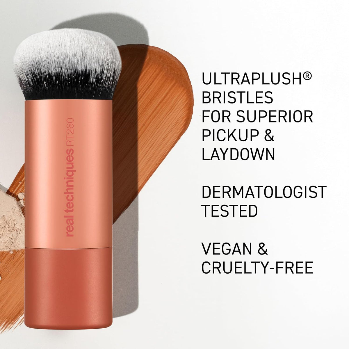 Real Techniques, brocha de maquillaje Bubble Blending, brocha multi...