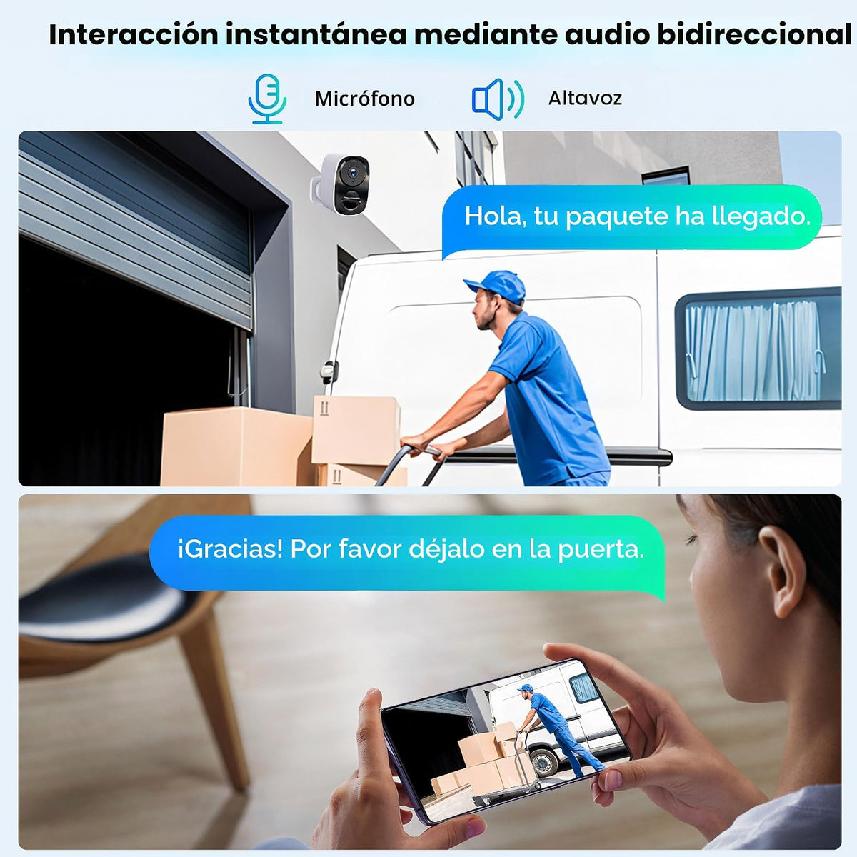 Cámaras de seguridad 2K actualizadas 2026 inalámbricas para exterio...