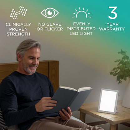 Verilux HappyLight Lucent - Lámpara de terapia de luz de un solo to...