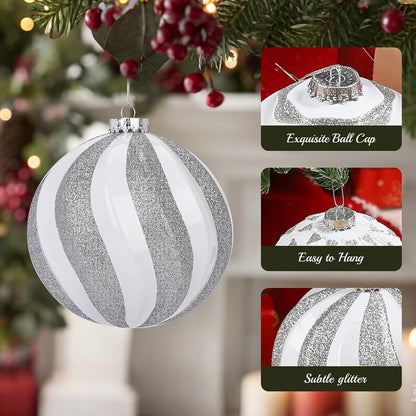 Alupssuc Bolas de Navidad grandes de 6 pulgadas\/5.906 in, 4 unidad...