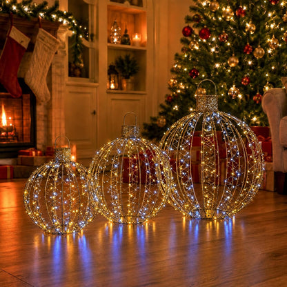 Starfree 6 bolas LED grandes de Navidad iluminadas de 19 pulgadas +...