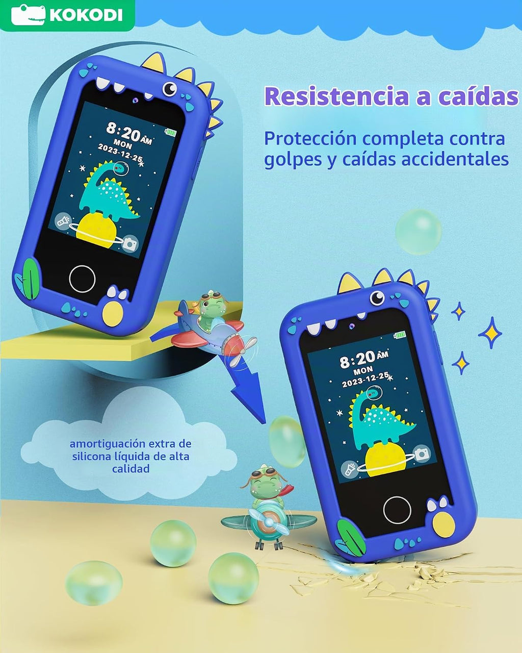 KOKODI Juguetes de teléfono inteligente para niños, pantalla táctil...