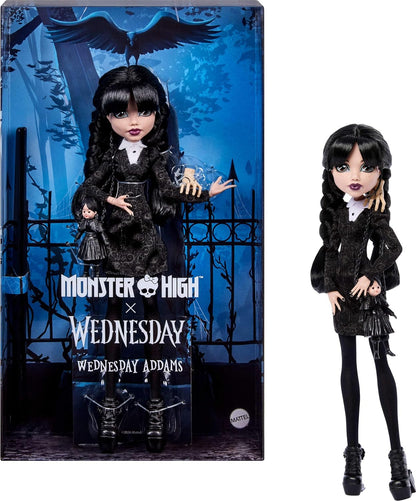 Monster High x Muñeca Wednesday Addams en vestido negro | Muñeca de...