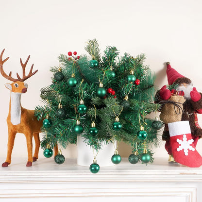 Adornos de bola de Navidad de 30 quilates, decoración de árbol de N...