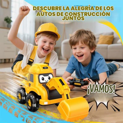 WootoyCar Juguete de excavadora RC para niños pequeños de 2 a 6 año...