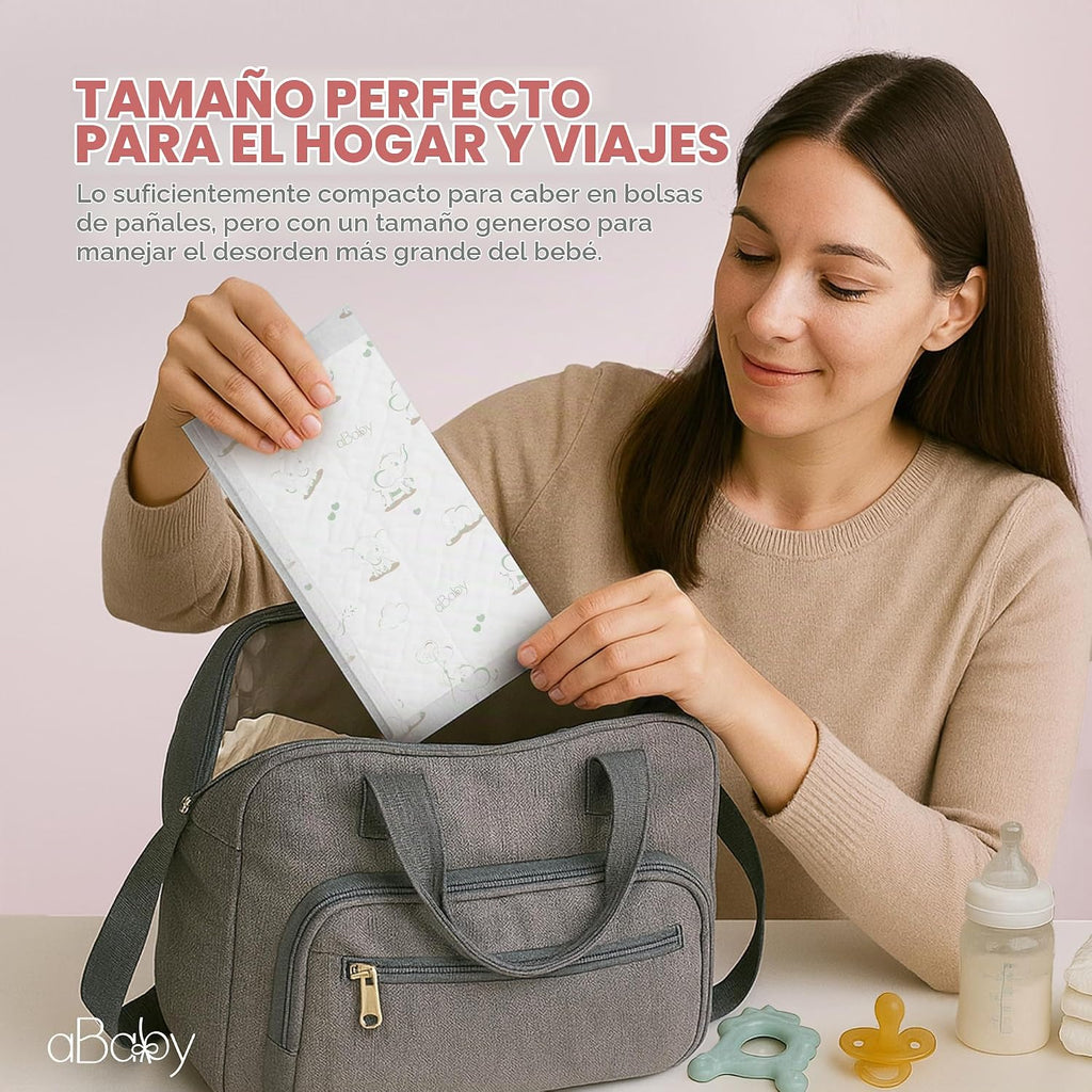 Almohadillas desechables para cambiar pañales de bebé (paquete de 5...