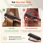 Plancha de pelo de cerámica de 1.75" de ancho para mujeres, pla...