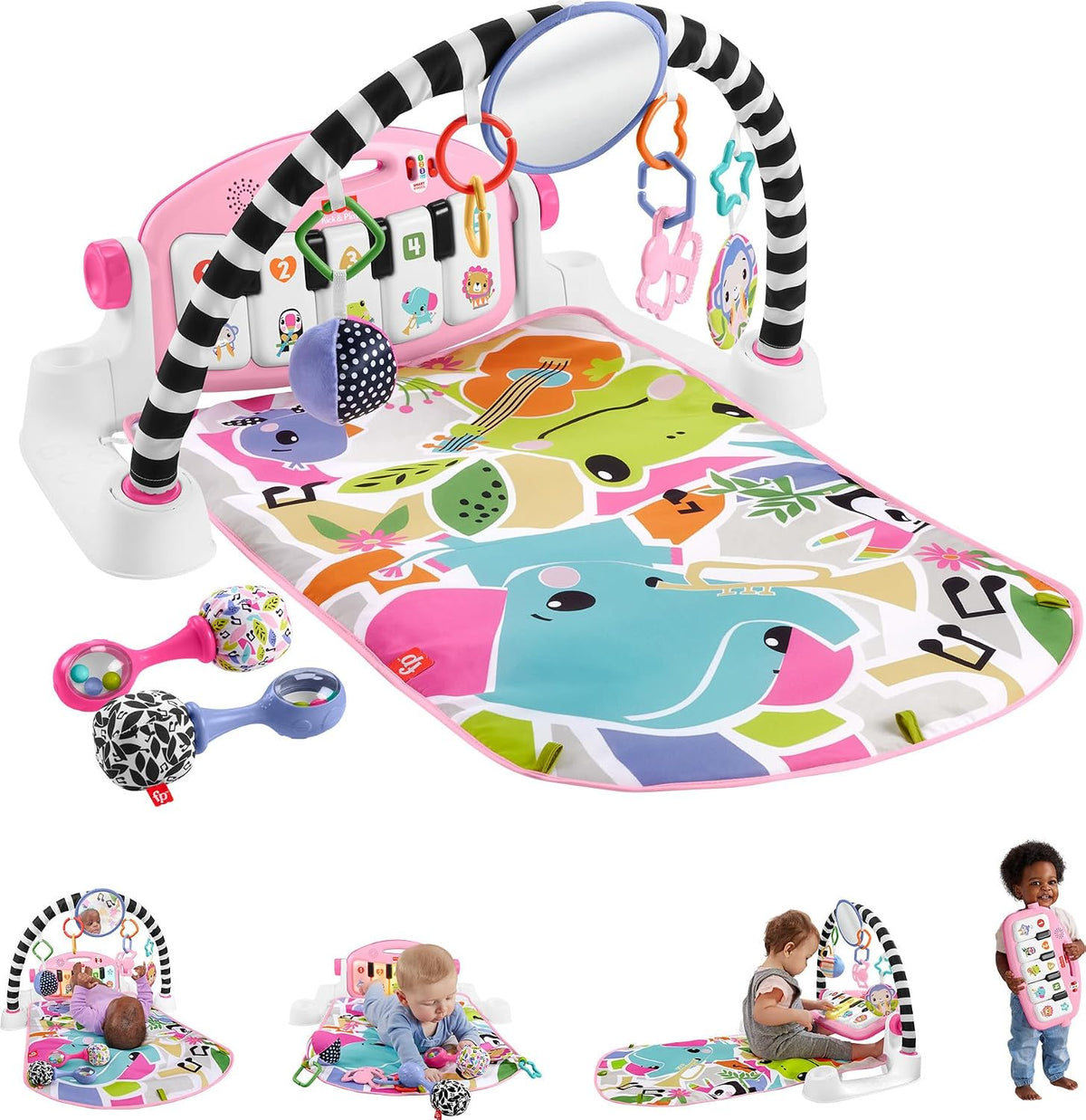 Conjunto de juguetes musicales para bebés Fisher-Price Glow and Gro...