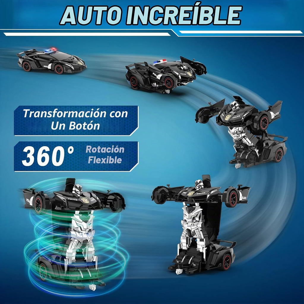 FDJ Auto a control remoto \u2013 Robot transformador de coche, un b...
