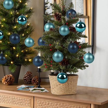Adornos de bola de Navidad de 30 quilates, decoración de árbol de N...