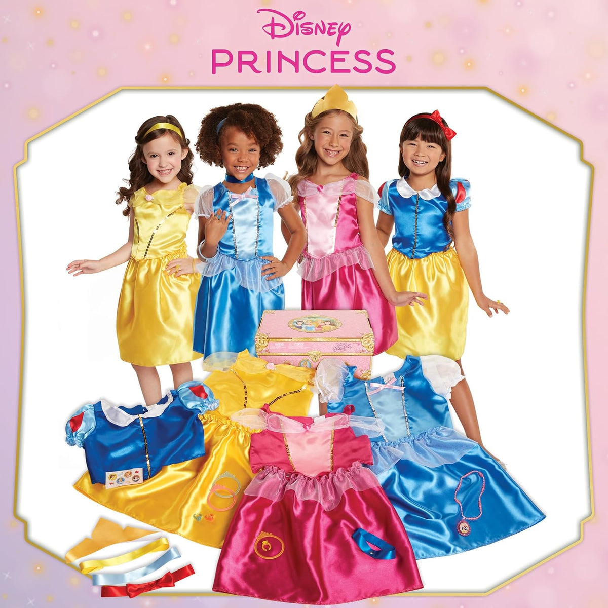 Disney Princess Baúl de Disfraces Deluxe 21 Piezas con Licencia Ofi...