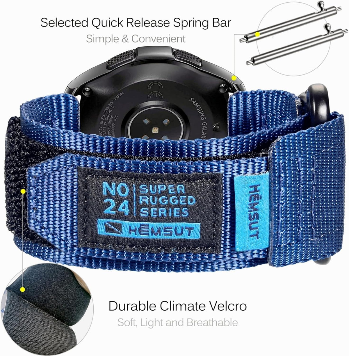 Correa de reloj de liberación rápida de 0.866 in para Amazfit T-Rex...