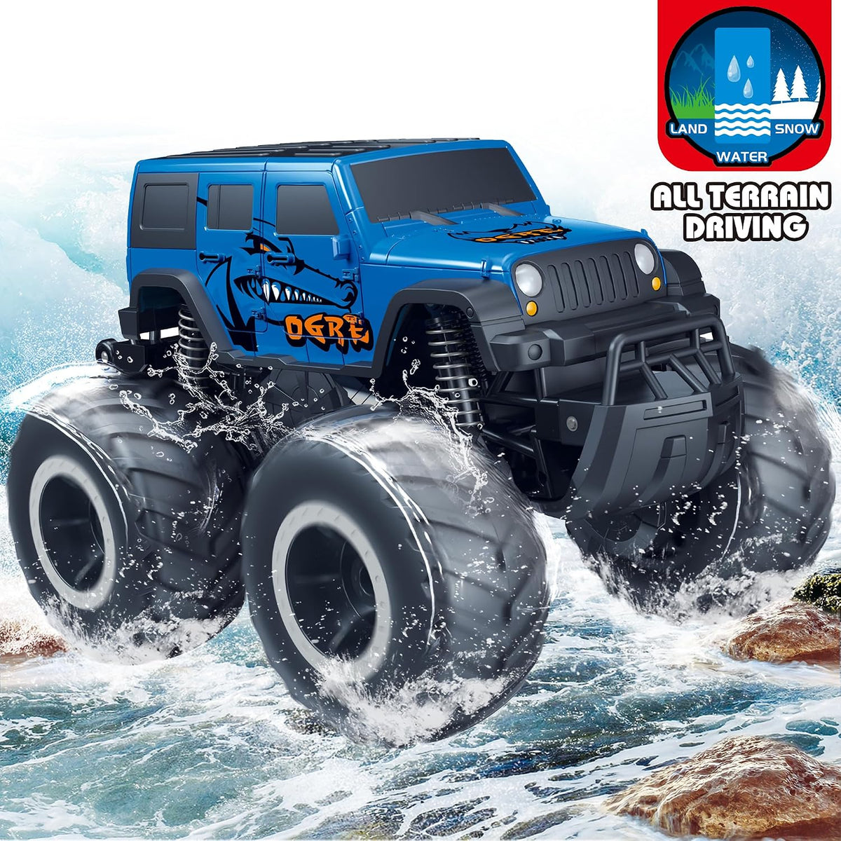 GoBang 1\/16 Anfibio SUV Monster Truck Todo Terreno Control Remoto...