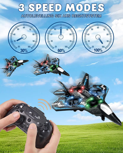 JoyRapt - Drones de espuma RC para niños, avión de control remoto,...