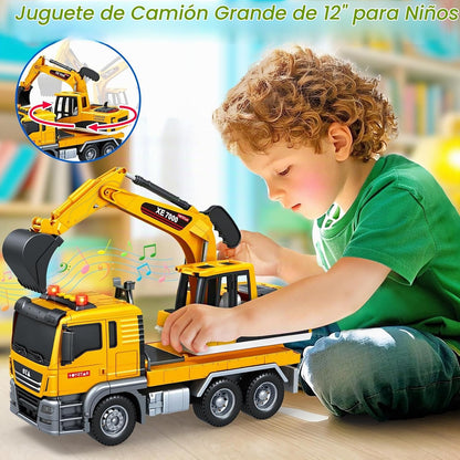 Bstoyder Juguetes para niños de 3, 4, 5, 6, 7, 8 años, camión excav...