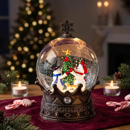 Linterna de globo de nieve de Navidad \u2013 Globo de agua iluminad...