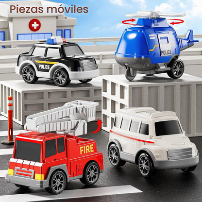 JUKUDAHU Vehículo de Juguete de Ambulancia de Juego 5 en 1 Camiones...