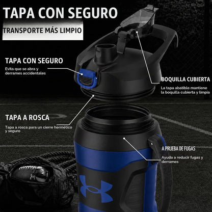 Under Armour Botella de agua aislada con asa y gancho para cerca, j...