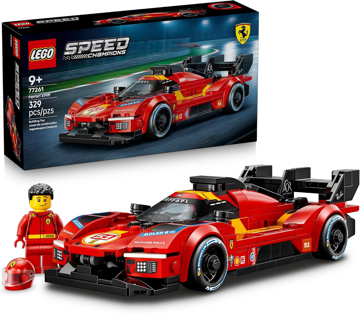 LEGO Campeones de Velocidad Ferrari 499P 77261 | Juguete de constru...