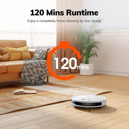 ILIFE V2 Robot Aspirador, succión sin enredos, color blanco | 120 m...