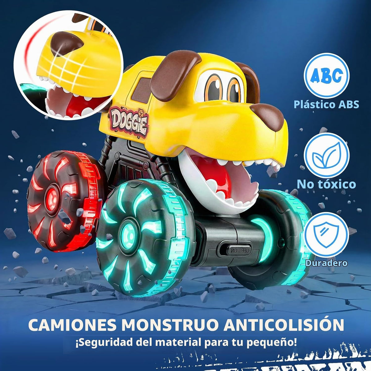 Tsomtto Press and Go Cars Monster Truck Animal Cars Juguetes para n...