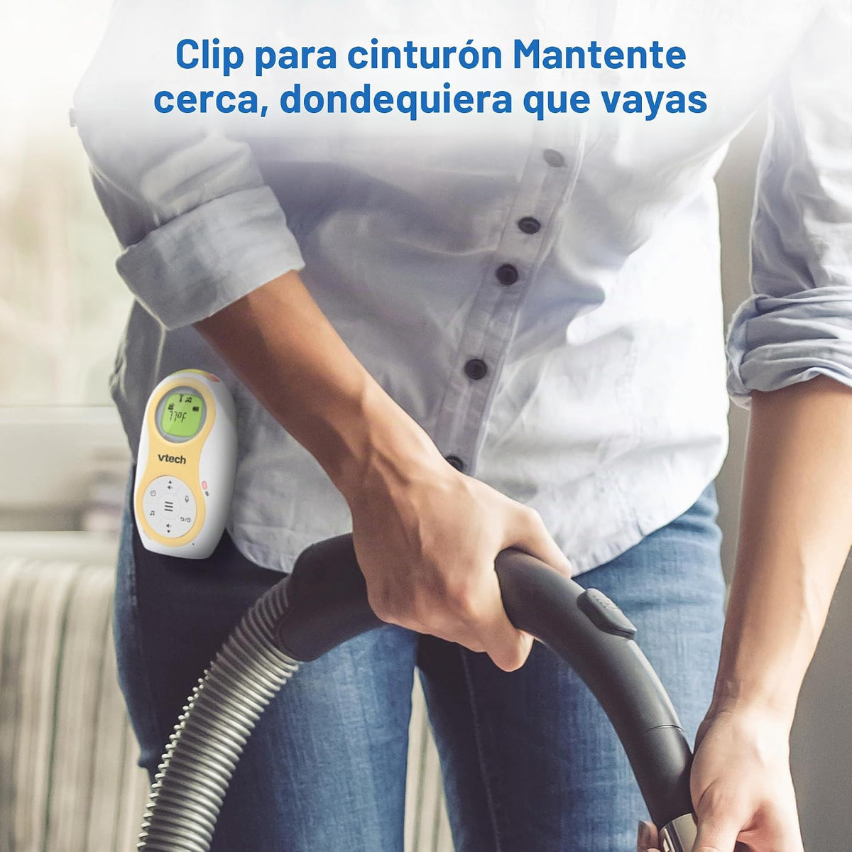 VTech Monitor de audio digital para bebés de 2 unidades para padres...
