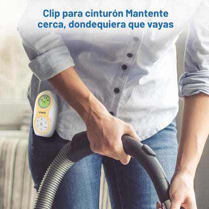 VTech Monitor de audio digital para bebés con hasta 1500 pies de al...