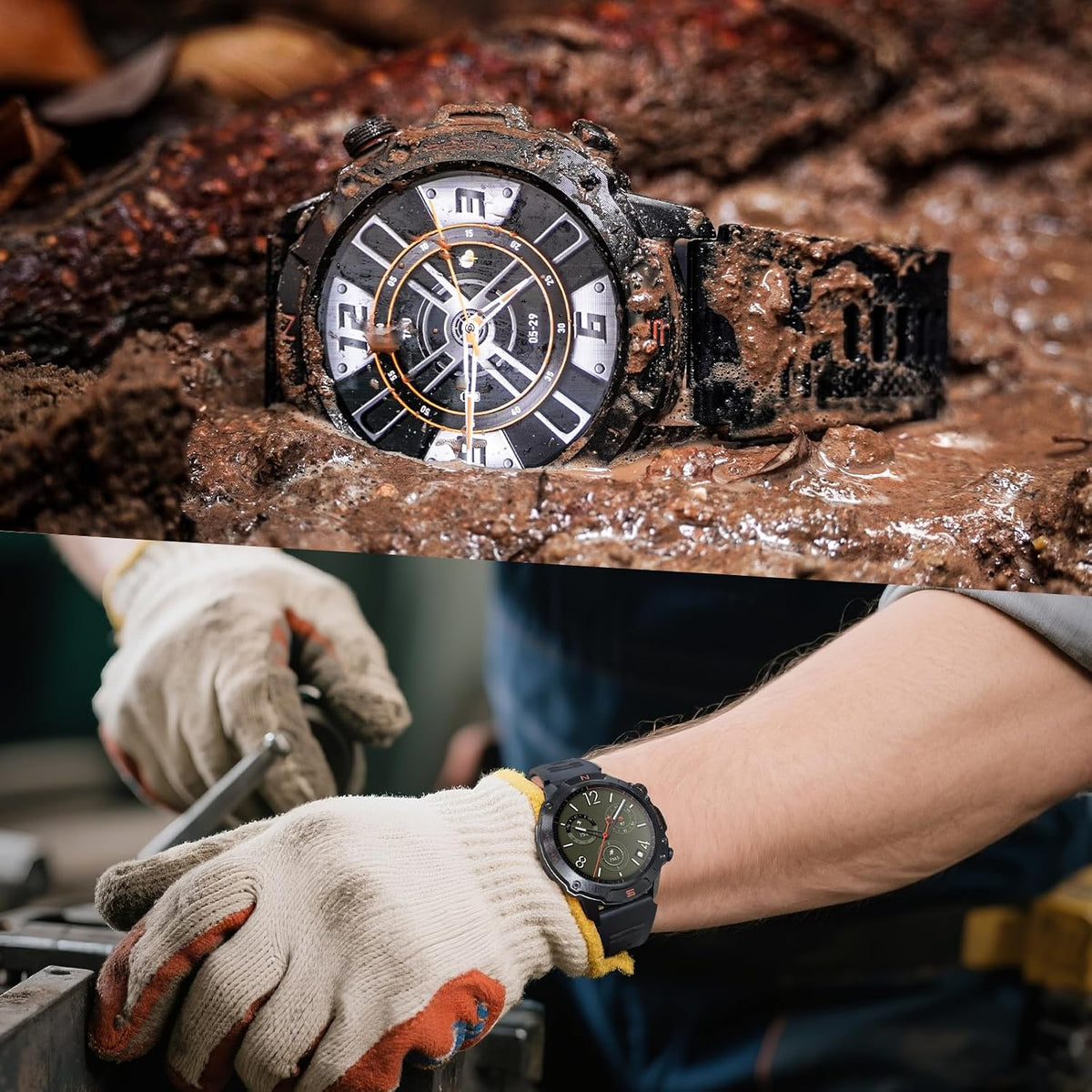 Reloj inteligente para exteriores para hombres, 1,43" AMOLED, resis...