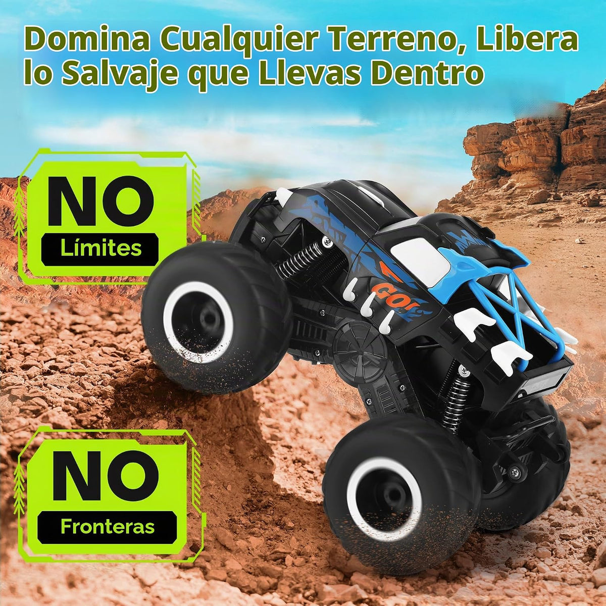 Threeking 1:16 Camión Monstruo Anfibio Todo Terreno Coche de Contro...