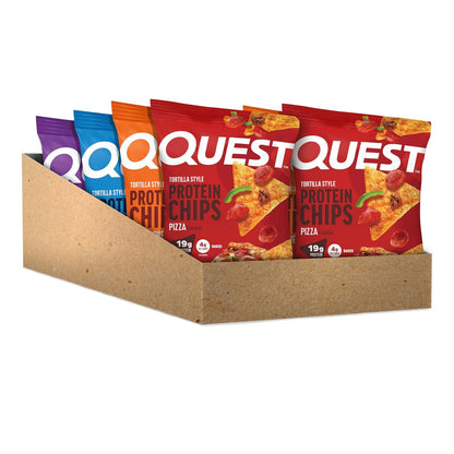 Quest Nutrition Tortilla Style Protein Chips, paquete variado de bo...