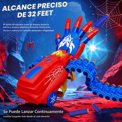 Pistola de juguete de dardos de espuma motorizada de superhéroe, ac...
