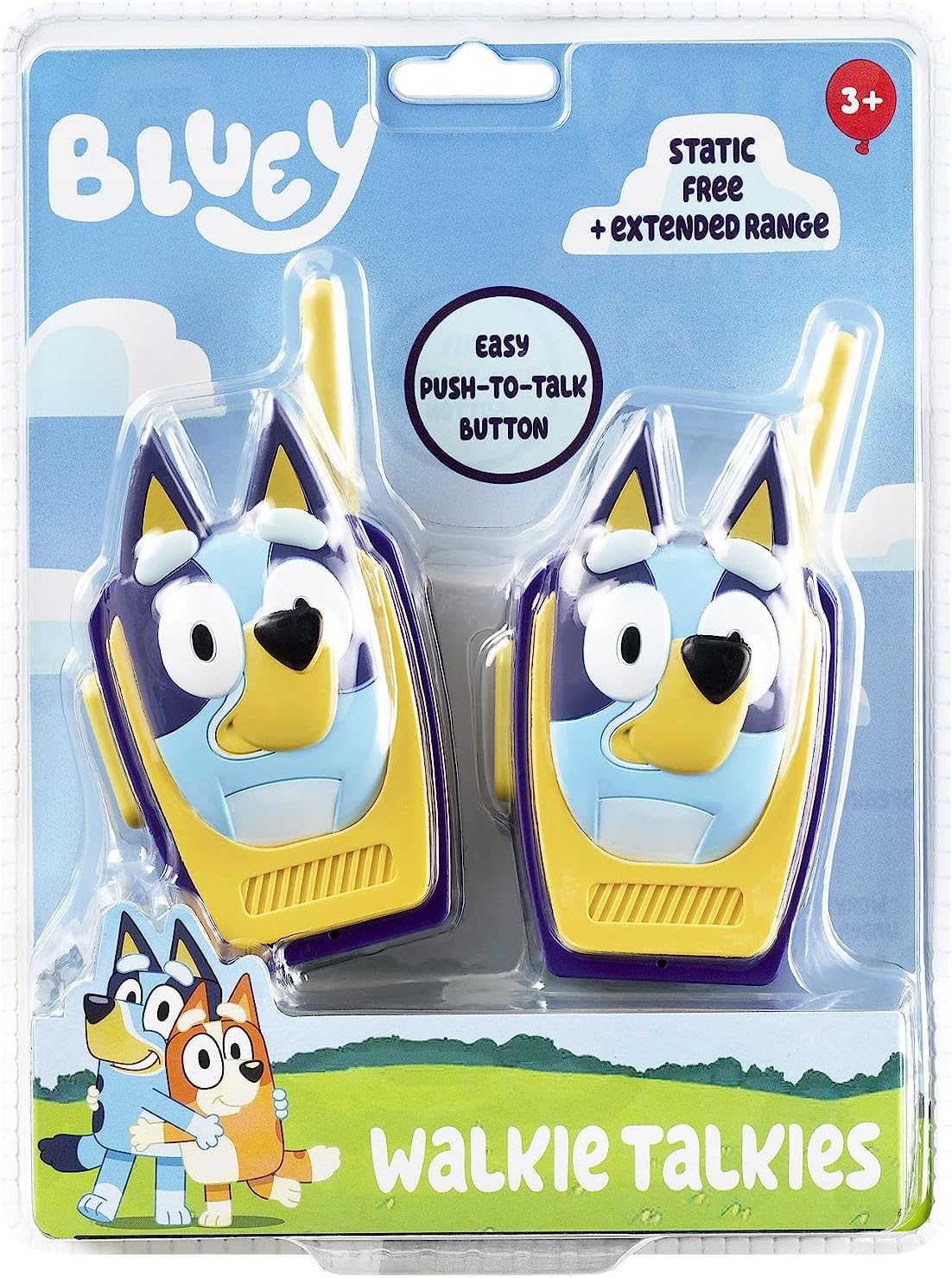 Bluey Toy Walkie Talkies para niños, juguetes libres de estática pa...