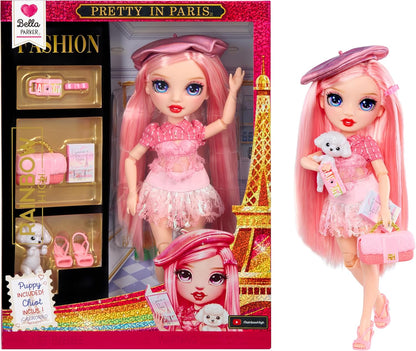 Rainbow High Pretty in Paris Fashion - Bella Parker (rosa), muñeca...