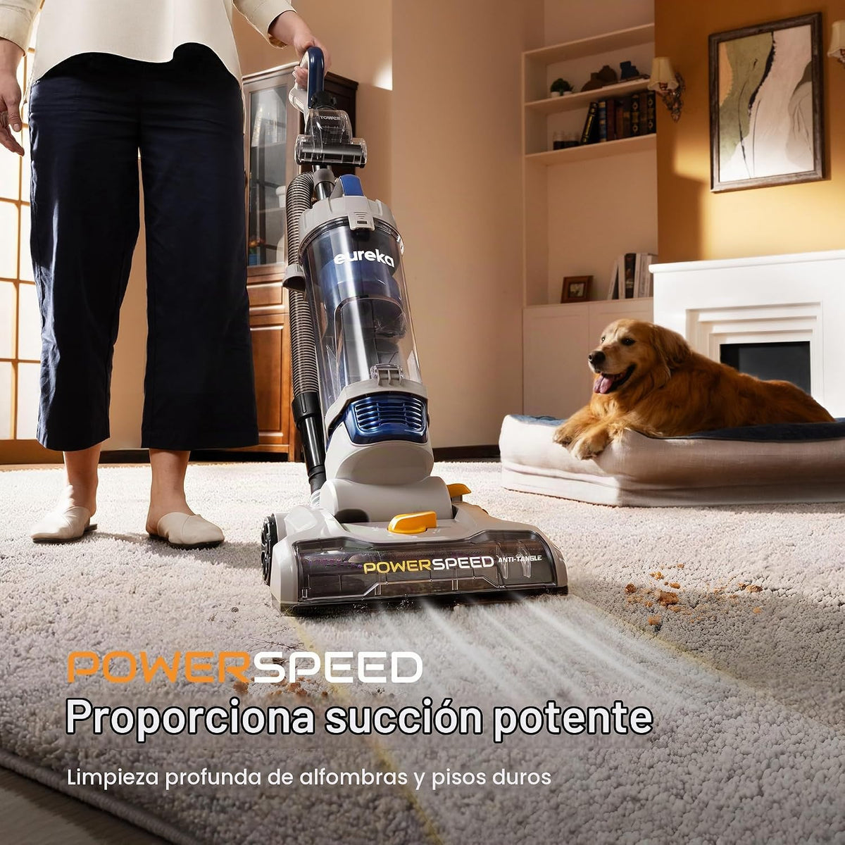 Eureka Aspiradoras verticales para el hogar, PowerSpeed Anti-Tangle...